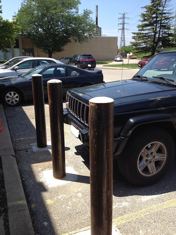 4 Steel Bollards 4 Pipe Raw Bollards for